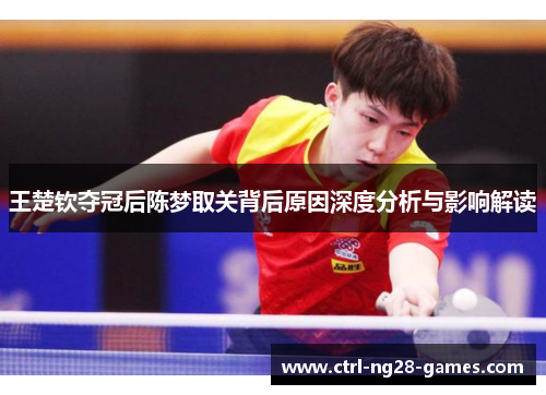 王楚钦夺冠后陈梦取关背后原因深度分析与影响解读 王楚钦夺冠后陈梦取关背后原因深度分析与影响解读